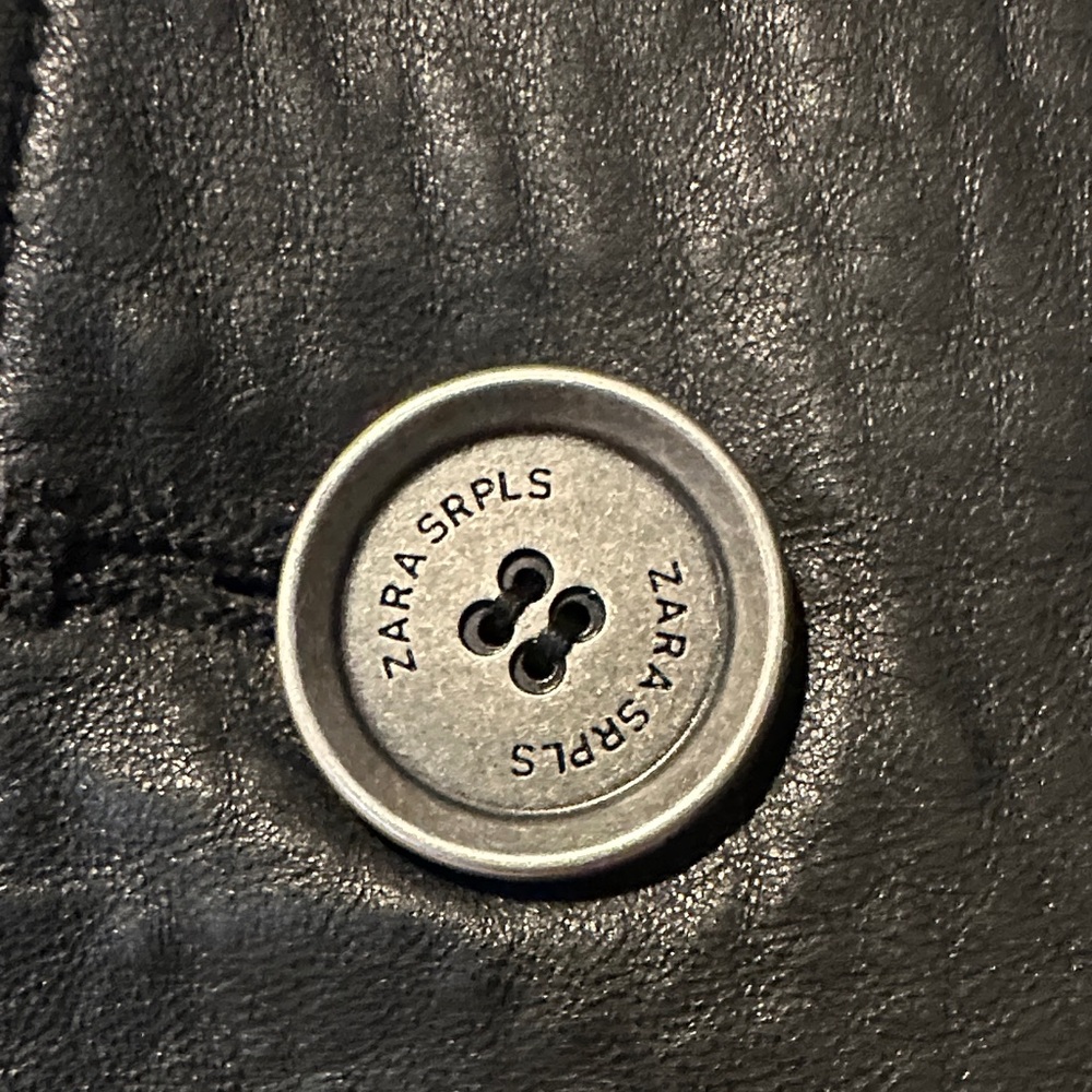 Zara SRPLS Real leather Mini Skirt - Picture 3 of 8